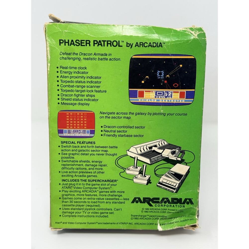 Phaser Patrol Atari 2600 1982 Complete CIB Tested - Picture 6 of 16
